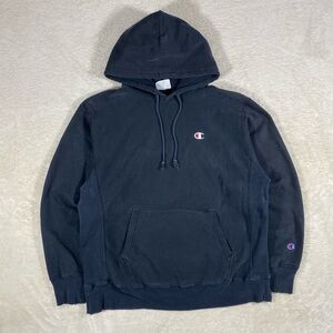 90s Vintage Faded & Distressed Champion Reverse Weave Hoodie
